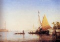 El barco del Gran Canal de Venecia Barbizon Felix Ziem seascape